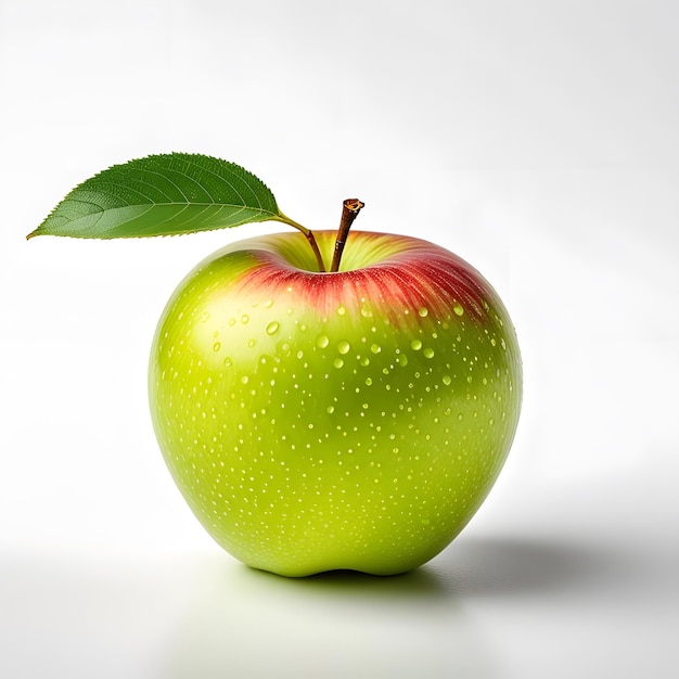 Fresh red apple isolated on white background