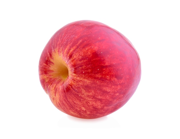 Fresh red apple isolated on white.