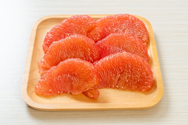 Fresh red pomelo fruit or grapefruit