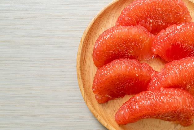 Fresh red pomelo fruit or grapefruit