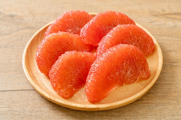 Fresh red pomelo fruit or grapefruit