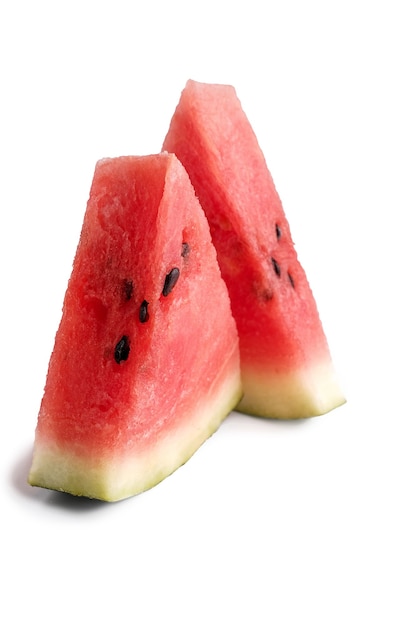 Fresh red watermelon slices