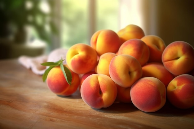 Fresh ripe apricots as background closeup Healthy food