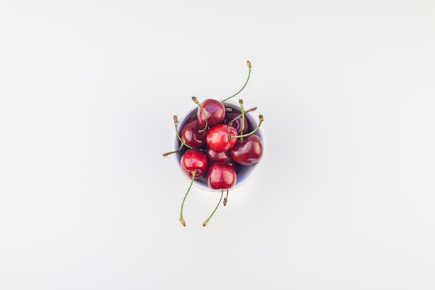 Fresh ripe cherry in a bowl