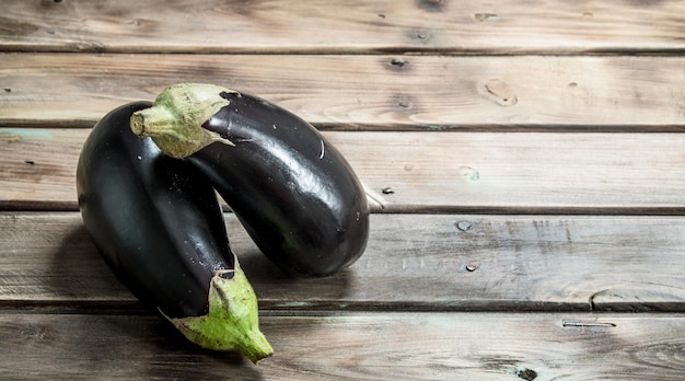 Fresh ripe eggplant