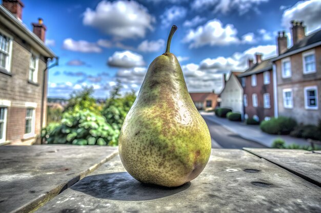 Photo fresh ripe pear