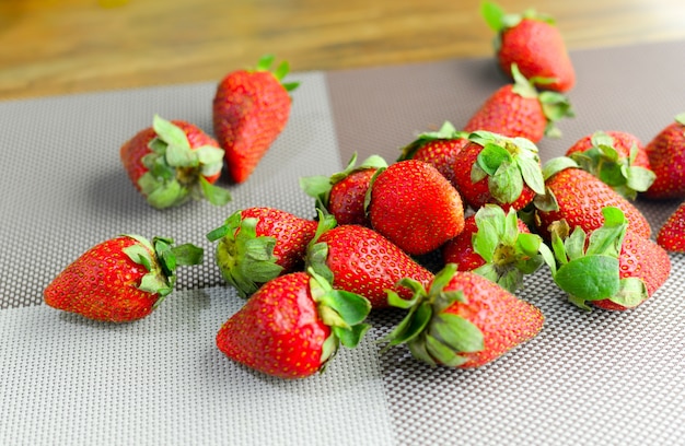 Fresh ripe perfect strawberry