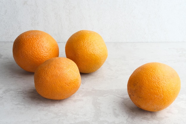 Fresh and ripe sunkist oranges fruits Close up and selected focus