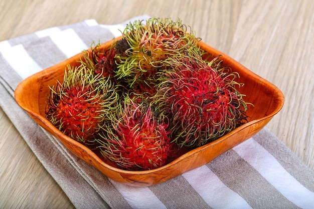 Fresh ripe sweet rambutan