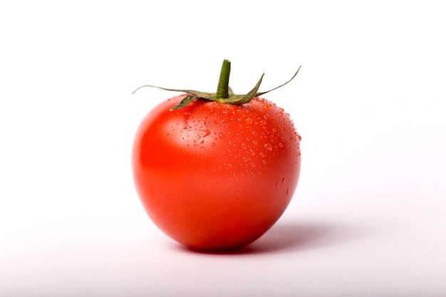 Fresh ripe tomato close up