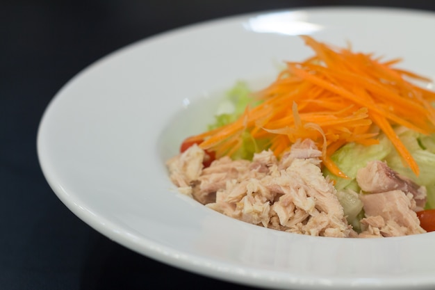 fresh salad with tuna