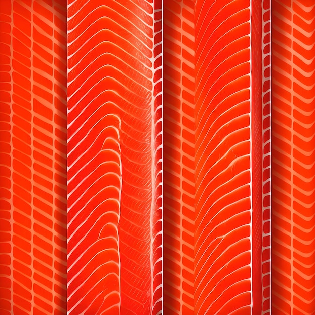 Fresh salmon fillet texture generative art by AI