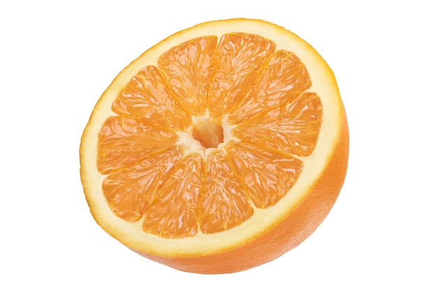 Fresh Sliced oranges isolated on white background