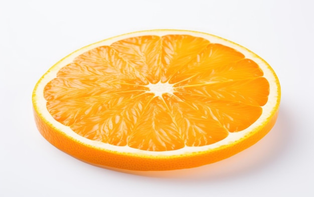 Fresh sliced oranges isolated on white background