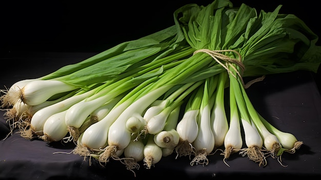 Fresh spring onions