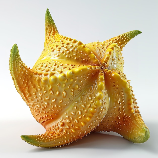 Photo fresh stardust starfruit isolated on white background