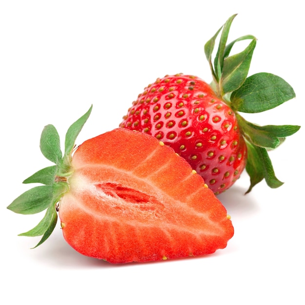 Fresh strawberry isolated on white