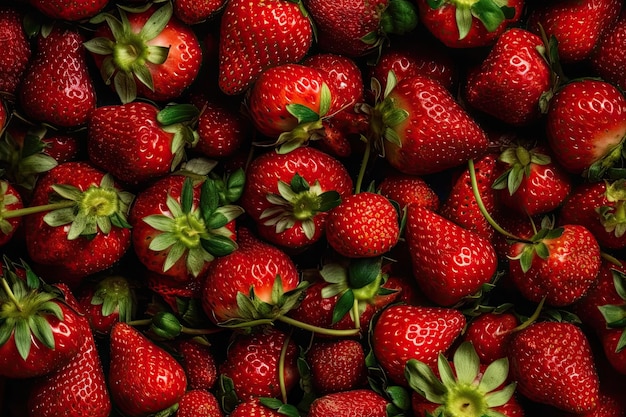 Fresh Strawberry Pattern Background