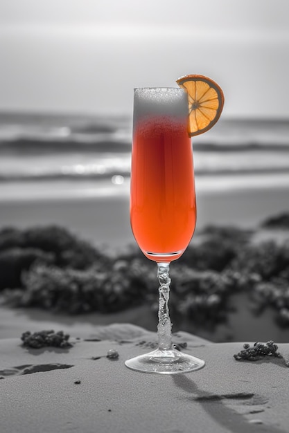 Fresh summer cocktail with fruit aesthetic look Generative AI