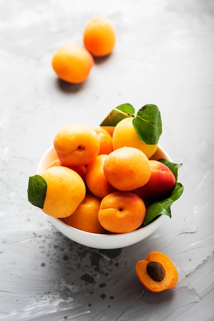 Fresh sweet apricots