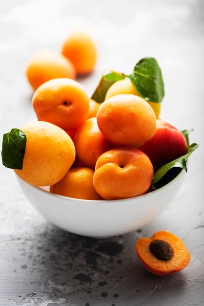 Fresh sweet apricots