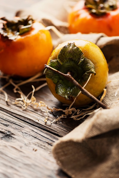 Fresh sweet persimmon