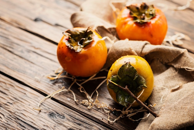 Fresh sweet persimmon