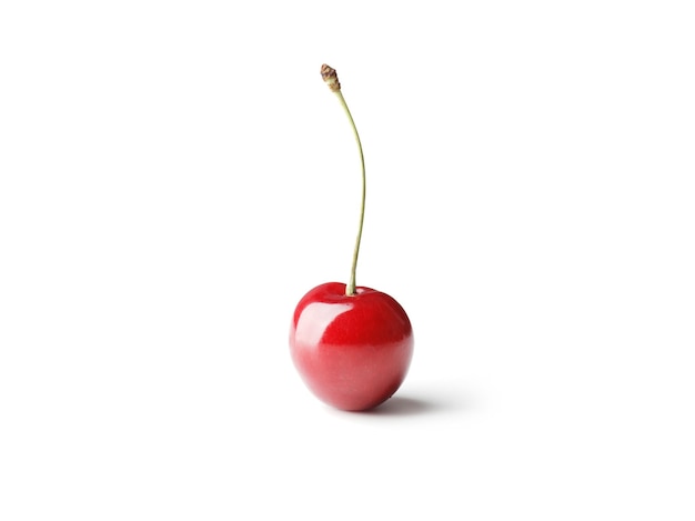 Fresh sweet ripe sweet cherry isolated on white background