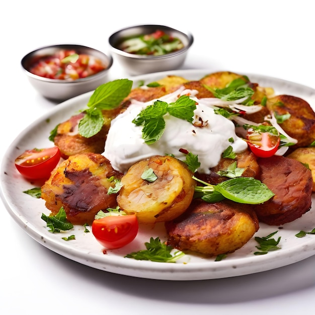 Fresh and Tangy Aloo Tikki Chaat