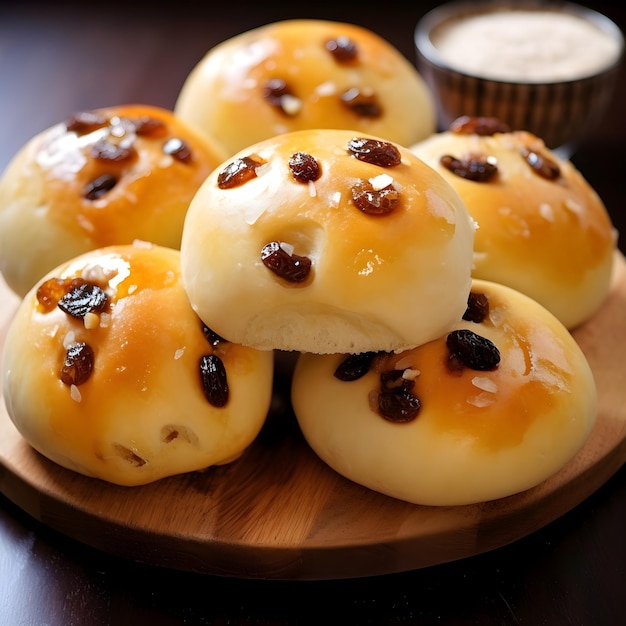 Fresh and tasty buns photo