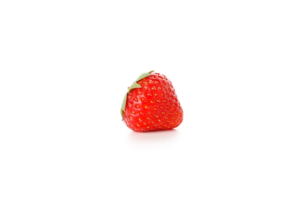 Fresh tasty strawberry isolated on white background