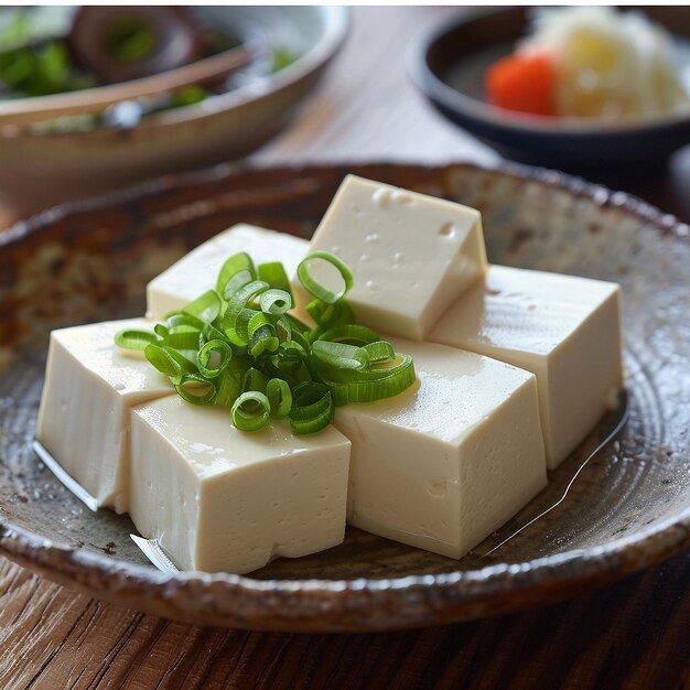 Photo fresh tofu delight