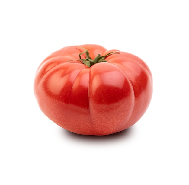 Fresh tomato on white background