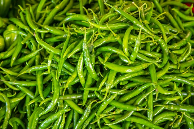 Fresh vegetable for sales in turkish market in Antalya in Turkey