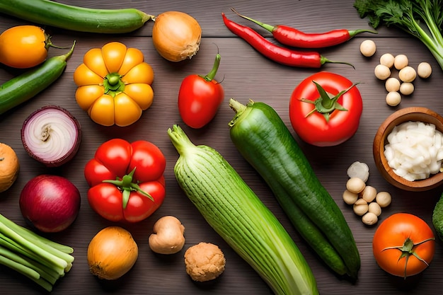 Fresh vegetables background harvest concept