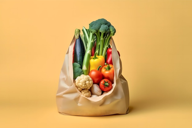 Fresh Vegetables In a Bag Ai generative