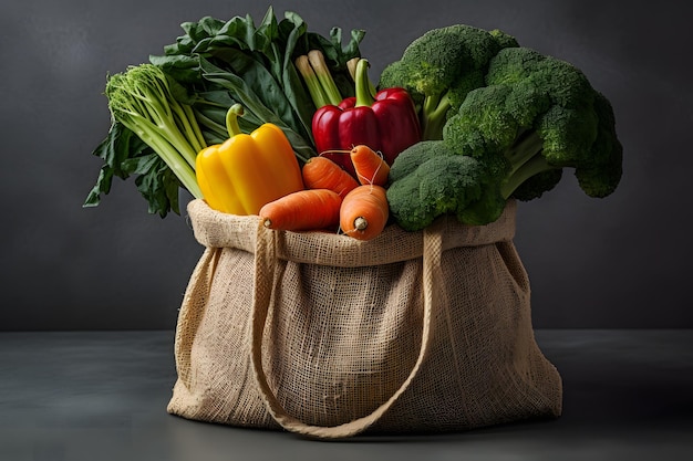 Fresh Vegetables In a Bag Ai generative