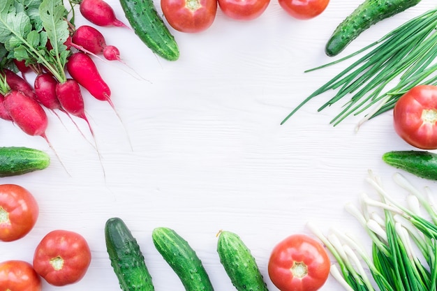 Fresh vegetables from the garden