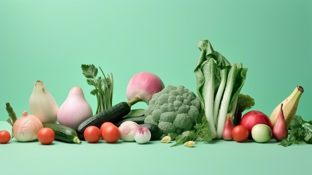 Fresh vegetables minimalist concept