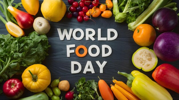 Fresh Vibrance A Celebration of World Food Day Concept World Food Day Food Sustainability International Cuisine Culinary Diversity Global Hunger