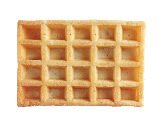 Fresh waffle isolated