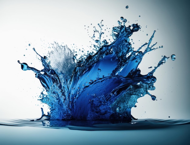 Fresh water splash background created with Generative AI technology