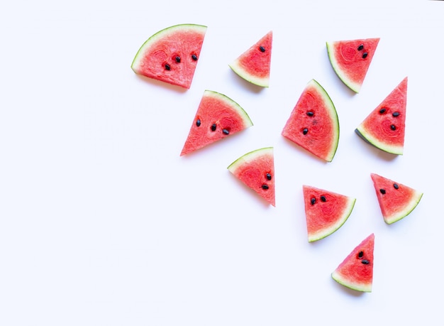 Fresh watermelon slices