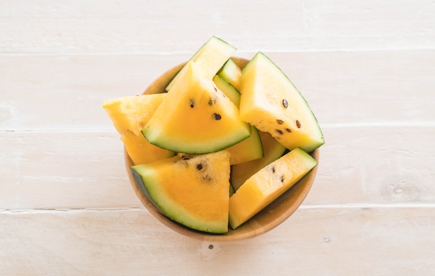 fresh yellow watermelon 