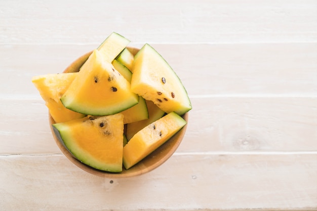 fresh yellow watermelon 