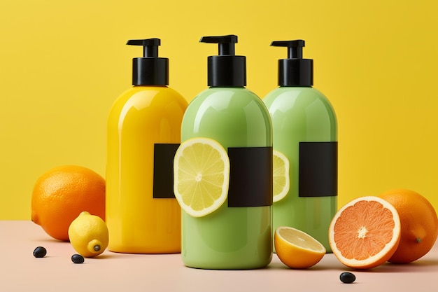 Fresh and Zesty Citrus Cosmetic Packaging Design