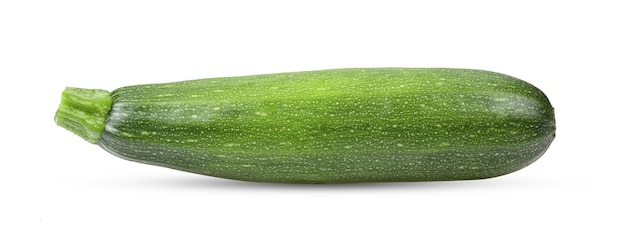 Fresh zucchini isolated on white background