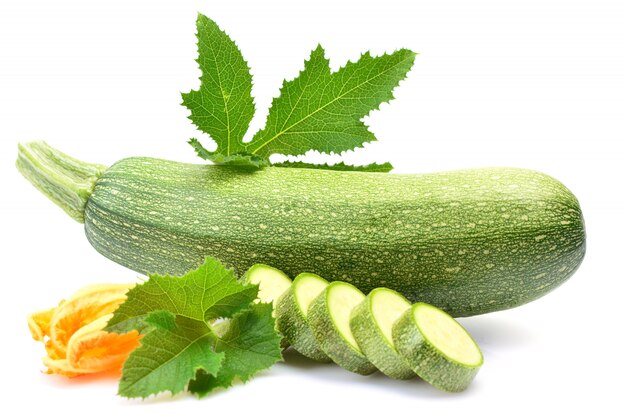 Fresh zucchini isolated