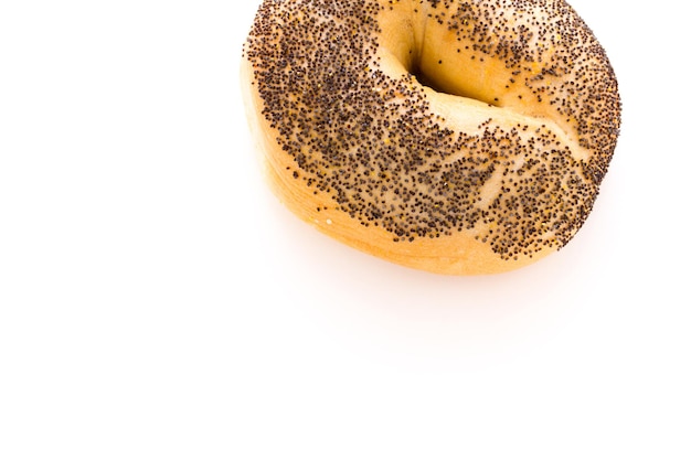 Freshly baked poppyseed bagel