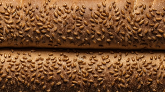 Freshly baked whole wheat bread horizontal background